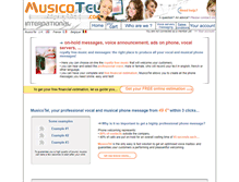 Tablet Screenshot of international.musicotel.com